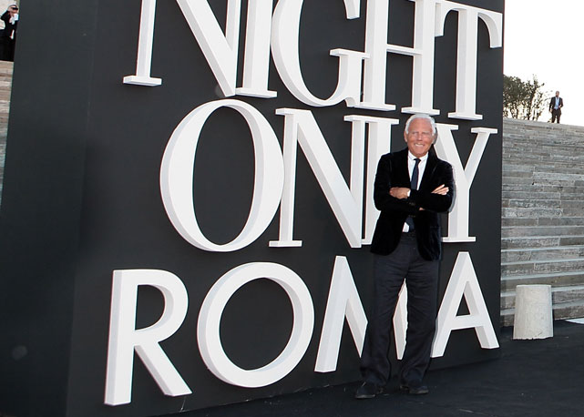Giorgio Armani no One Night Only de Roma - Foto: Getty Images