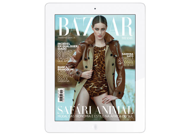 Baixe já a sua Bazaar no iPad! - Foto: arte/Harper's Bazaar