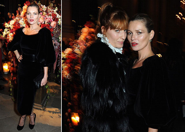 Looks all black de Kate Moss e Florence Welch - Fotos: Getty Images
