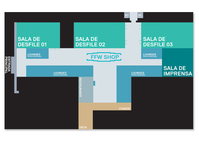 O mapa da edição de inverno do São Paulo Fashion Week - Foto: divulgação