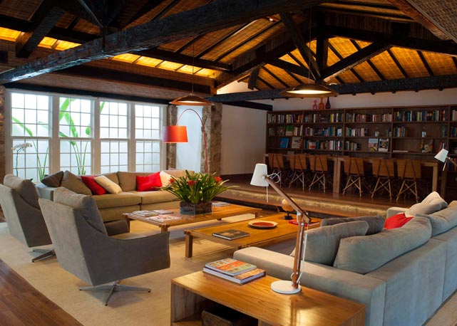 A biblioteca da Pousada Literária - Foto: Divulgação