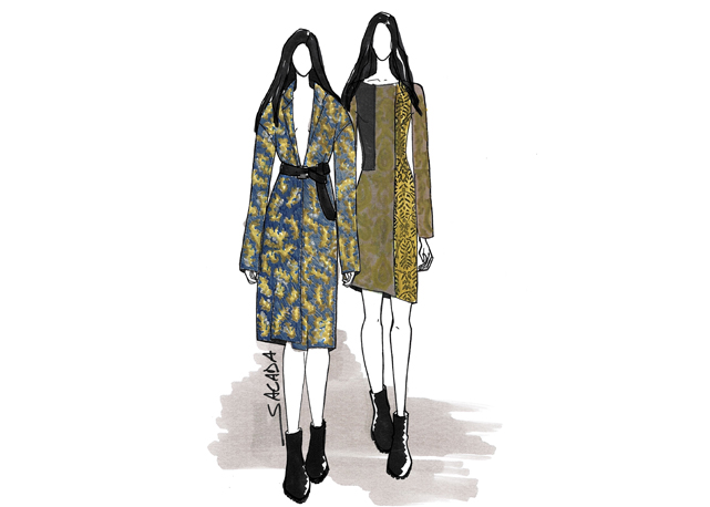 Dois croquis do inverno 2014 da Sacada - Foto: Divulgação