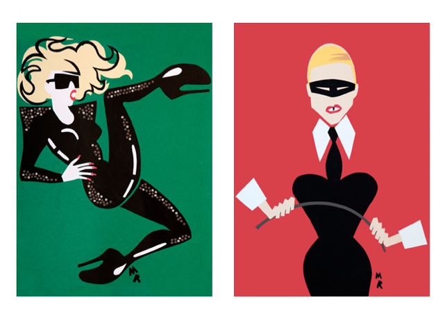 Lady Gaga e Madonna por Michael Roberts - Foto: divulgação