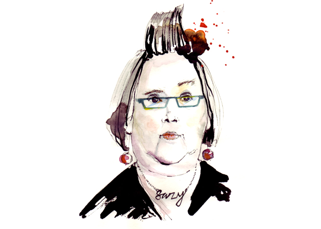 lustração de Anja Steffen da editora Suzy Menkes - Foto: reprodução