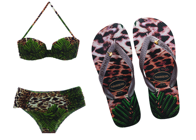 Animal print nas havaianas by Água de Coco - Foto: divulgação