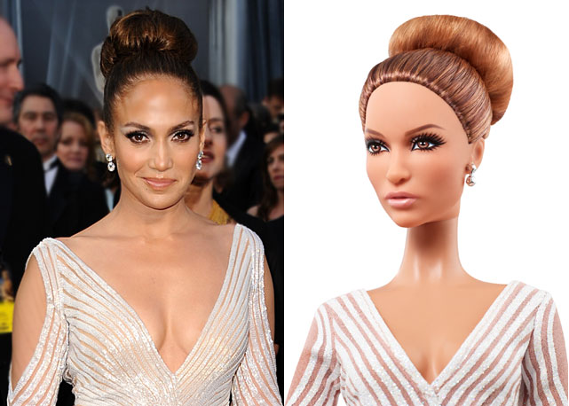 A boneca Barbie Collector Jennifer Lopez Red Carpet será vendida a R$ 199,99 - Fotos: reprodução