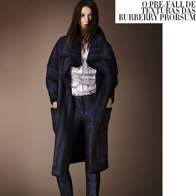 Um pre-fall de texturas na Burberry Prorsum - Harper's Bazaar