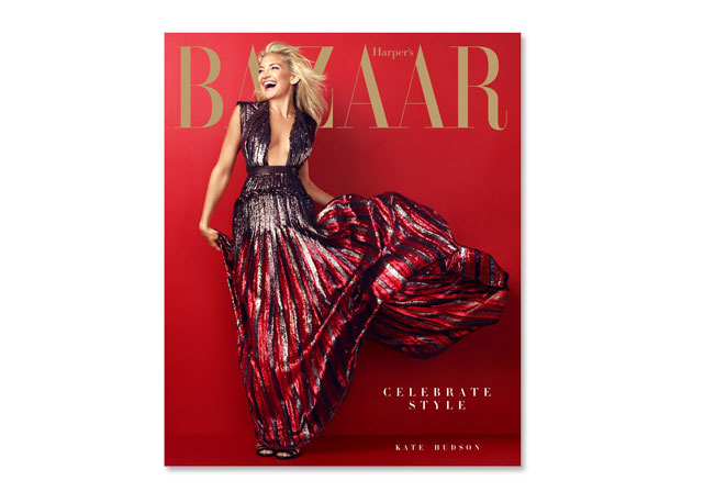 Kate Hudson na capa de assinante da Harper's Bazaar US - Foto:reprodução