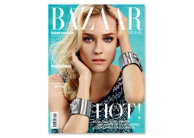 Diane Kruger mergulha na coleção resort da Chanel - Foto: reprodução/Harper's Bazaar