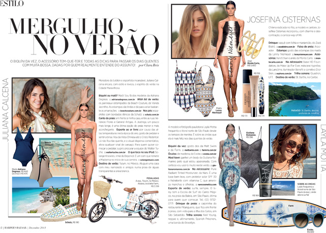 Nosso guia de verão: imperdível! - Foto: reprodução/Harper's Bazaar