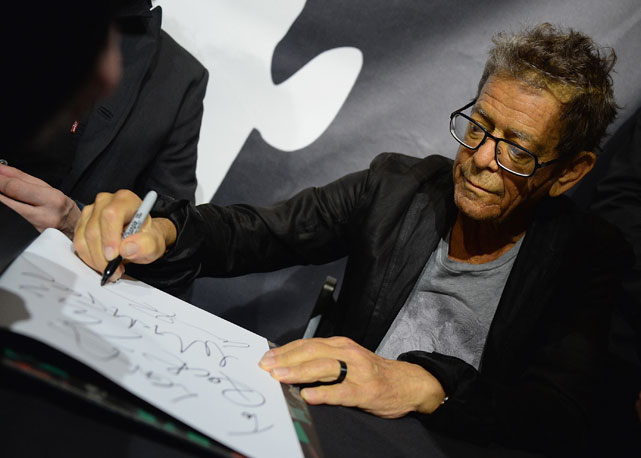Lou Reed em sua última aparição pública, em 3 de outubro de 2013 -  Foto: Getty Images