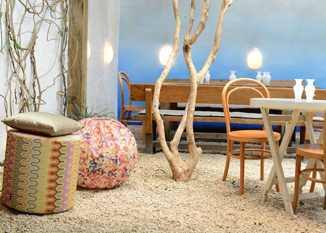 A decoração do Maní, com produtos Missoni Home - Foto: divulgação