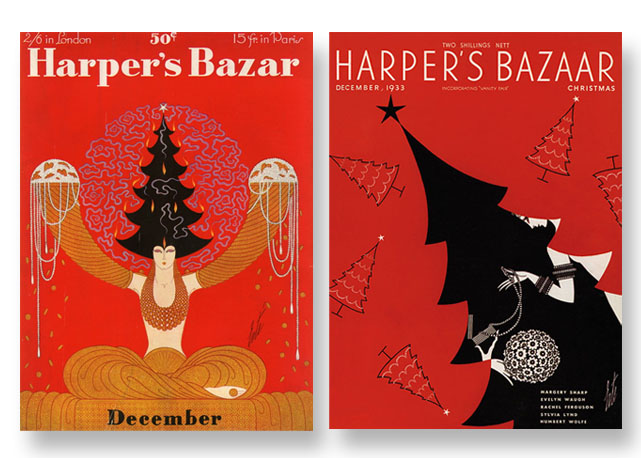 Capas by Erté, à direita publicacão de 1928 e a direita de 1933 - Fotos: reprodução