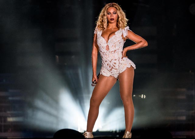 Beyoncé nos palcos do Rock in Rio, em setembro de 2013 - Foto: Getty Images