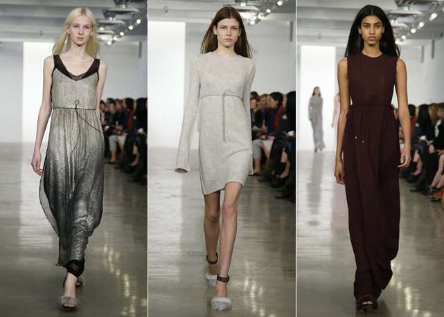 Três looks do pre-fall 2014 da Calvin Klein - Fotos: Reprodução