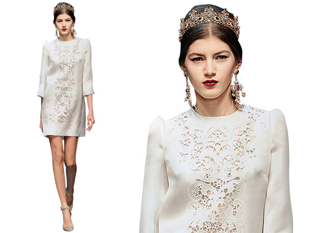 Dolce & Gabbana, inverno 2014 - Foto: reprodução/ Harper's Bazaar
