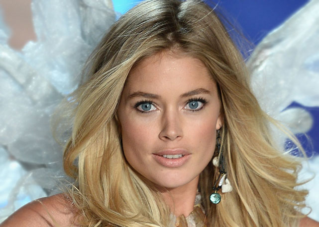 Doutzen Kroes, no desfile da Victoria's Secret - Foto: Getty Images