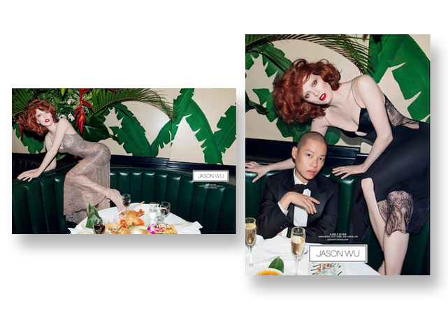 Karen Elson para Jason Wu - Foto: divulgação