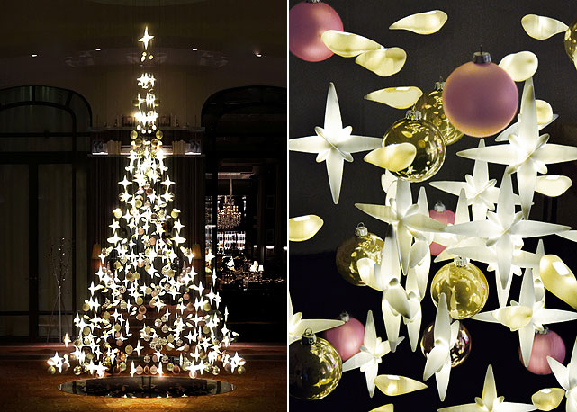 A árvore de Natal e seus detalhes - Fotos: divulgação