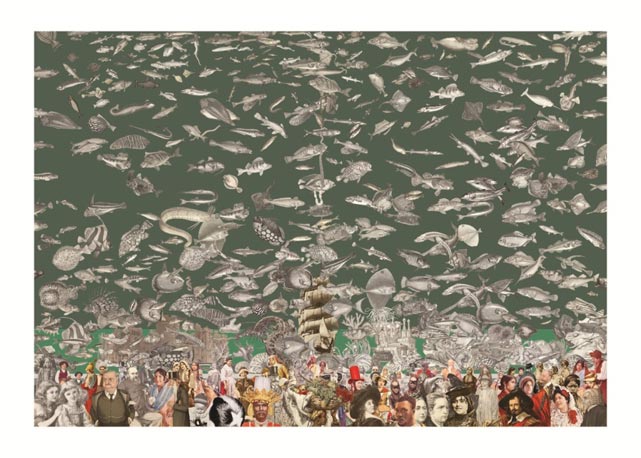 Uma das obras de Peter Blake em exposição - Foto: divulgação