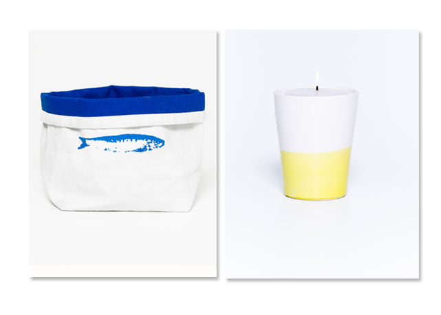 Cesta de algodão (R$98) e Cachepot Oxygen (R$149) - Fotos: Divulgação