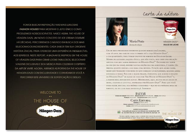 Maria Prata e o unierso da The House of Häagen Dasz - Foto: reprodução/Harper's Bazaar