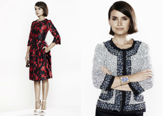 Miroslava Duma na campanha da coleção de Oscar De La Renta para o The Outnet - Fotos: Reprodução