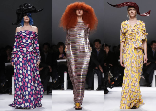 Marco Zanini apresentou sua versão ao surrealismo da Schiaparelli no verão 2014 da grife que marca sua estreia oficial no comando da maison - Fotos: Reprodução