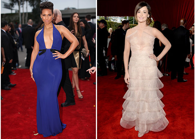 Alicia Keys (à esquerda) e Kacey Musgraves: Armani Privé - Fotos: Getty Images