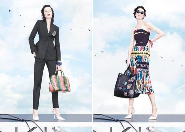 Com o fundo clean os looks se destacaram na campanha de verão 2014 da Dior - Fotos: divulgação