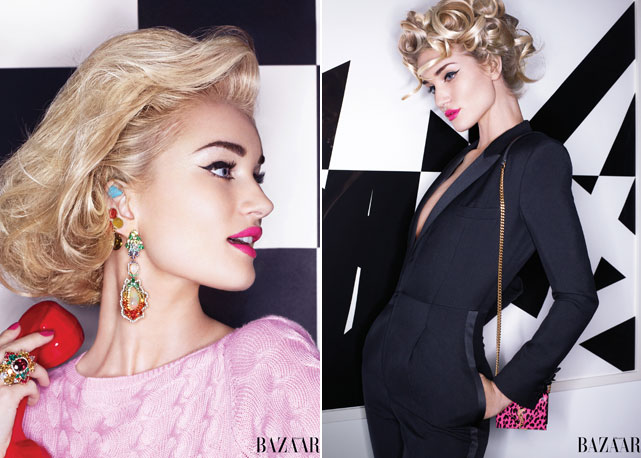 Rosie Huntington-Whiteley na Bazaar de março! - Fotos: divulgação/Harper's Bazaar
