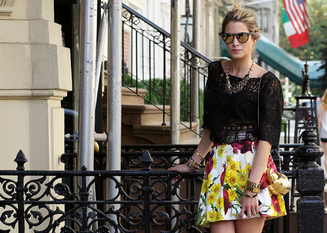 Helena Bordon é fotografada durante a semana de moda de Nova York - Foto: reprodução