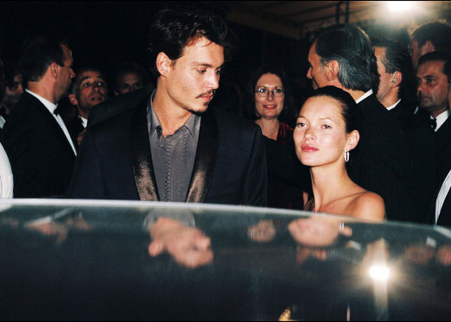 Kate com Johnny Depp: suspiros... - Foto: Getty Images