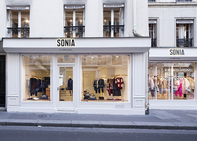 Loja da segunda linha da grife, a The Sonia by Sonia Rykiel, na Rue de Grenelle , em Paris - Foto: reprodução