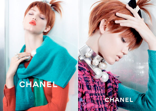 Lindsey Wixson para a campanha de verão 2014 da Chanel - Fotos:divulgação