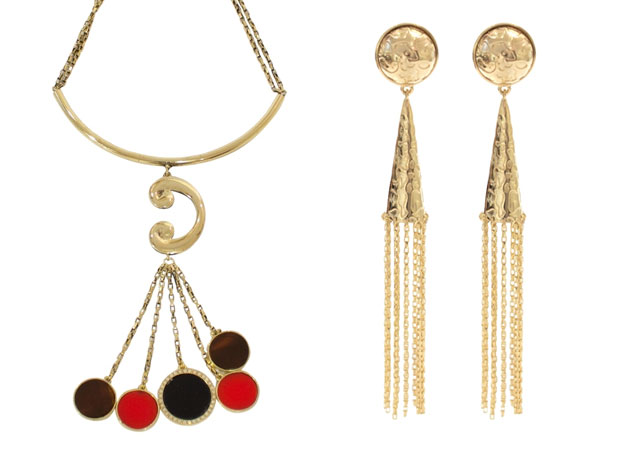 O colar (R$998) e brinco(R$548) da linha Trópicos - Fotos: divulgação
