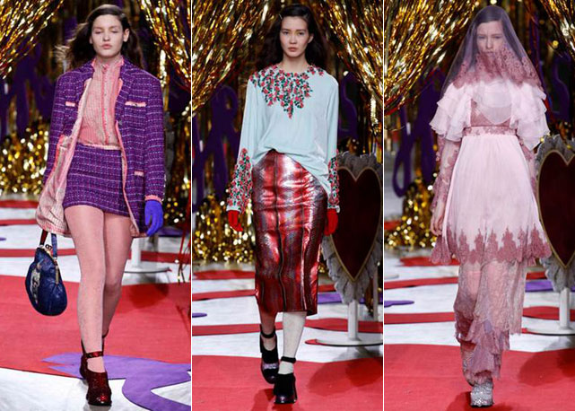 Três looks do inverno 2015 da Meadham Kirchhoff - Fotos: Getty Images
