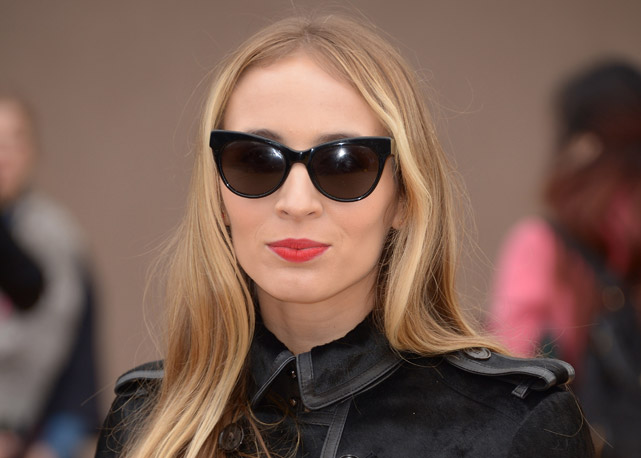 Harley no desfile da Burberry, em fevereiro de 2014 - Foto: Getty Images