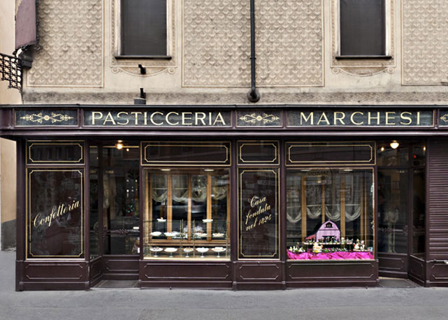 Fachada da tradicional Pasticceria Marchesi, em Milão - Foto: Reprodução