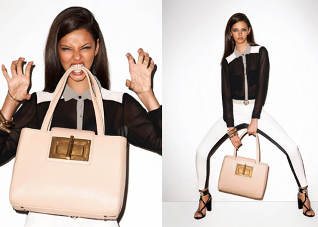Dois cliques de Marina Nery por Terry Richardson para a campanha de inverno 2014 da Santa Lolla - Fotos: Divulgação