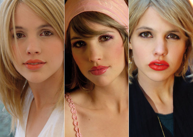 Sophie como Pam, Daisy e Blondie - fotos: divulgação