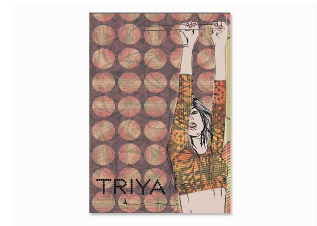 A ilustração de moda da Triya nos mostra um pouco das estampas que podem estar por vir - foto: divulgaçào