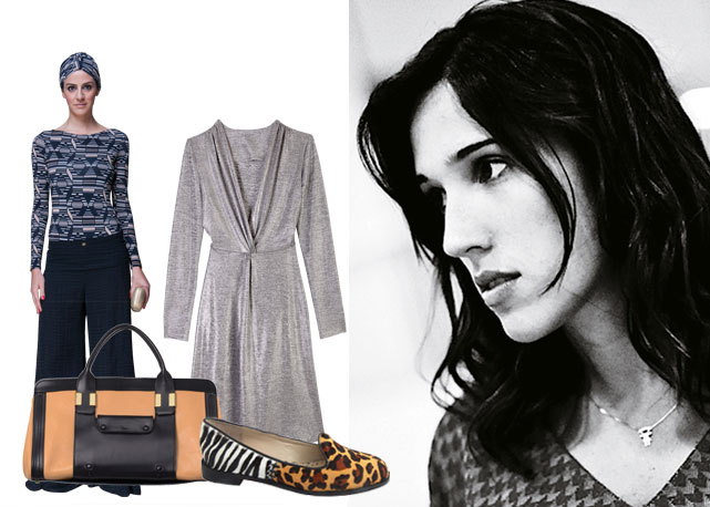 Livia Magdalena: look Adriana Degreas, bolsa Chloé (R$7.112), Andrea Marques (R$792) e slipper Tatiana Loureiro (R$668) - Fotos: Reprodução/Harpers Bazaar