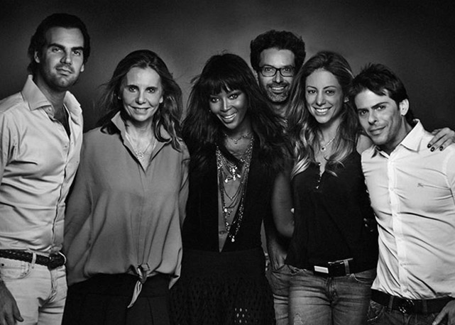 Equipe reunida para o shooting com Naomi Campbell - Foto: é Lu Prezia/divulgação