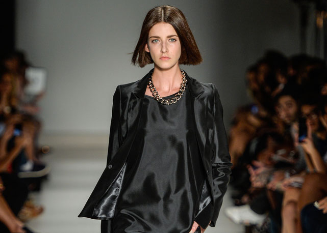 Cris Hermann no desfile de verão 2015 de Vitorino Campos no SPFW - Foto: Ag. Fotosite