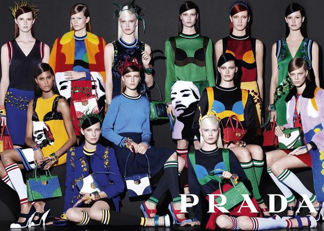 Prada Verão 2014 - Foto: Steven Meisel