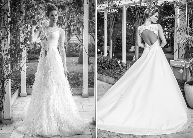 Dois modelos do pret-à-porter de Lethicia Bronstein - Fotos:divulgação