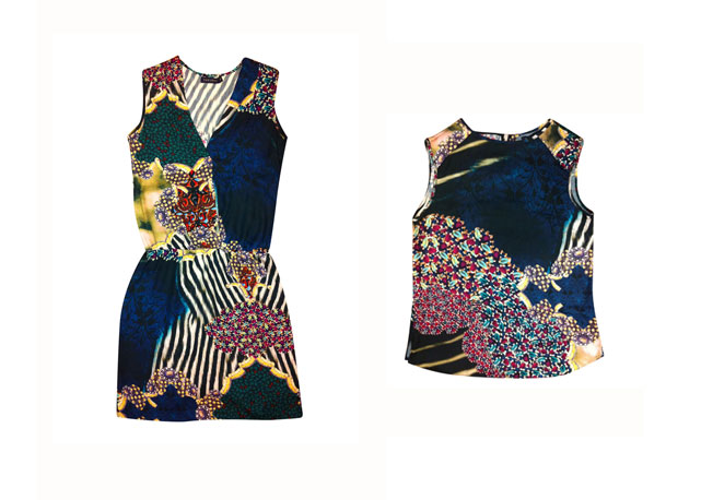 Vestido e blusa com estampa de joia do alto-inverno 2014 da Thelure - Fotos: Divulgação