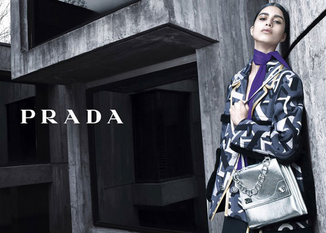 Mica Arganaraz na nova campanha da Prada - Foto: divulgação