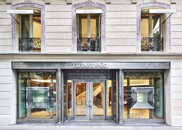 Fachada da nova loja da Tiffany's em Paris - Foto: reprodução